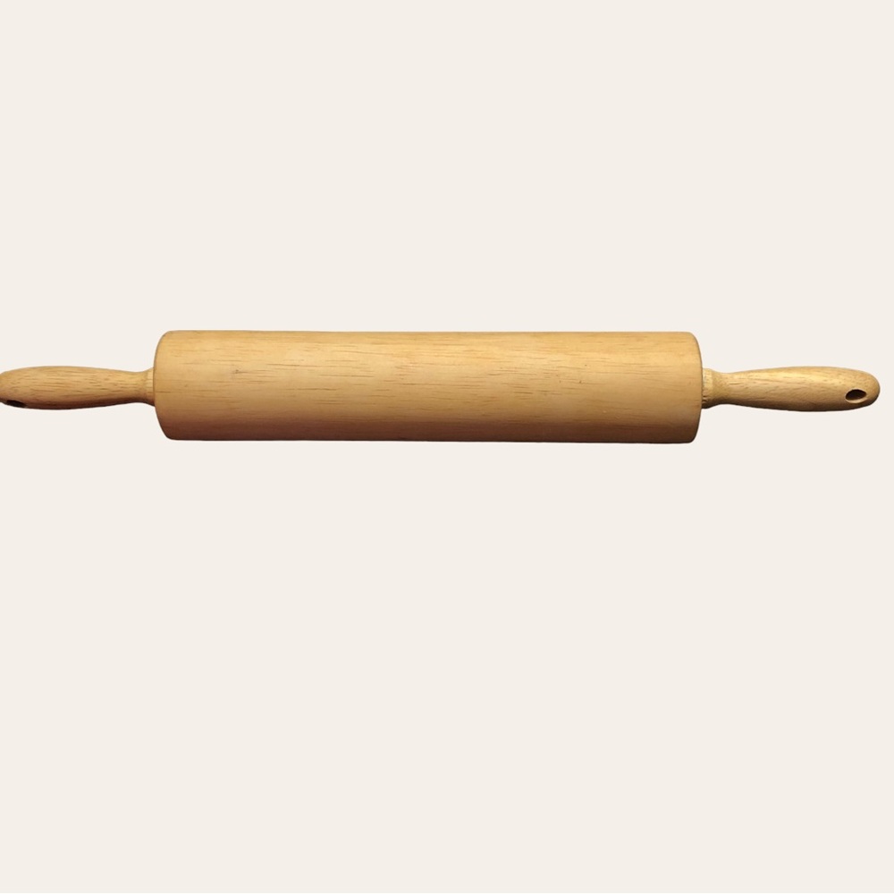 Vintage Wooden Rolling Pin 18” Excellent Condition Holiday Baking Decor …